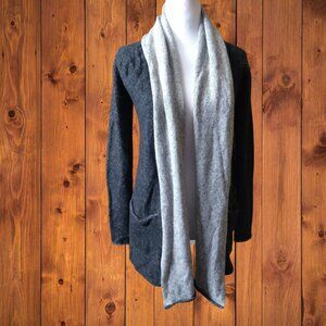 BABATON Women's XS Cashmere Wool Blend Open Front Beekman Cardigan Pockets